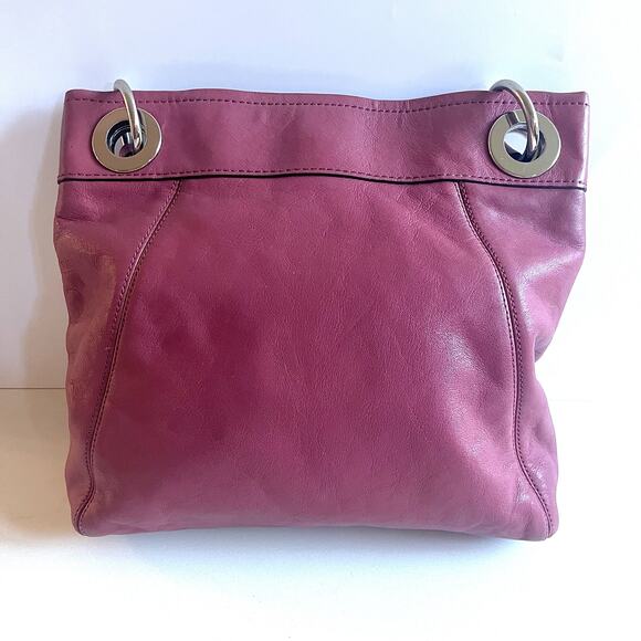 COACH Ashley Leather 2 Way Bag, Mauve - Picture 4 of 8